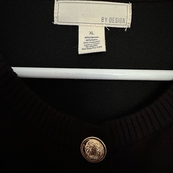 Black Cardigan Sweater - Picture 2 of 3